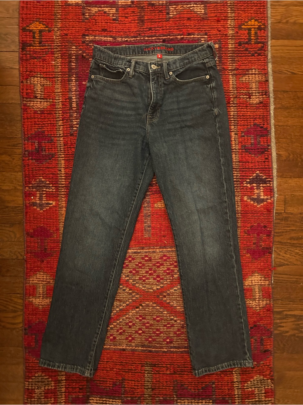 Lucky Brand Women's Straight-Leg Jeans in Dark Denim
